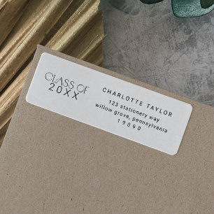 Modern Fete   Minimal Class Year Graduation Return