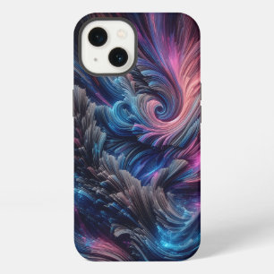 Modern Fibre Optic Flow Phone Case - Vibrant Blue