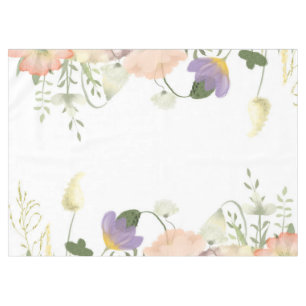 Modern Field Flowers Floral Tablecloth