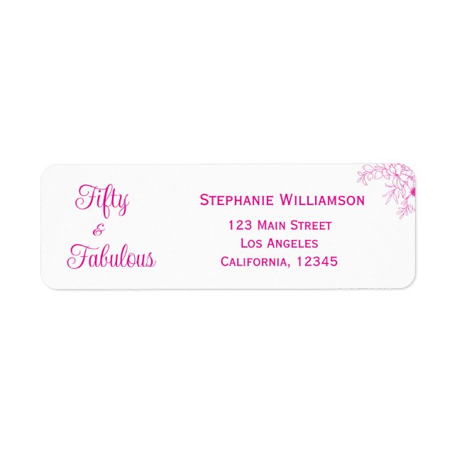 Modern Fifty and Fabulous Party (Front)
