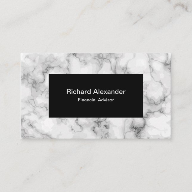 Modern Financial Advisor Business Card (Front)