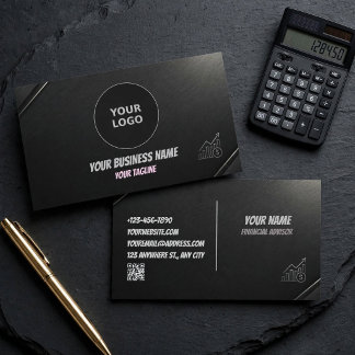 Modern Financial Advisor Card
