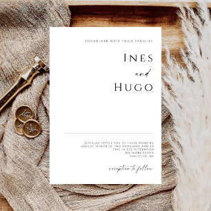 Modern Fine Line Signature Script Luxury Invite