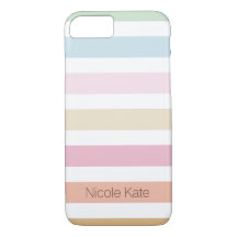 modern fine pastel colour monogram