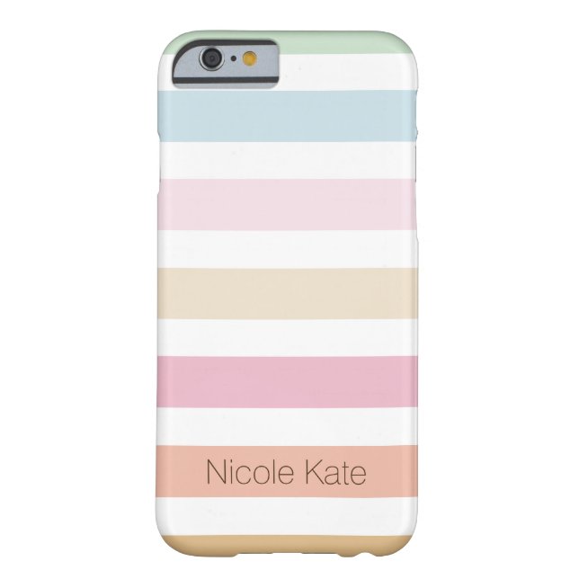 modern fine pastel colour monogram Case-Mate iPhone case (Back)