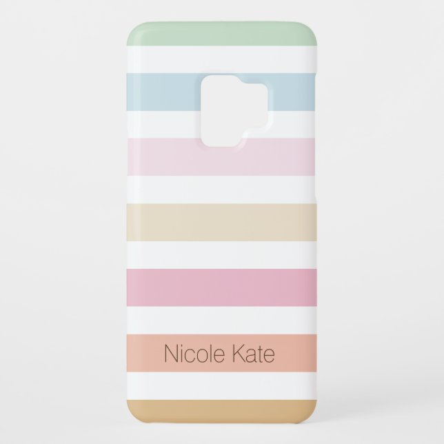 modern fine pastel colour monogram Case-Mate samsung galaxy case (Back)