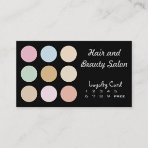 modern fine pastel colours - Loyalty Card