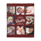 Modern | First Fathers Day | Photo Collage Fleece