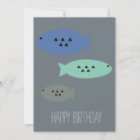 Modern Fish Geometric Shapes Nautical