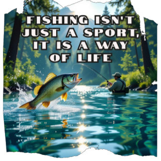 Modern Fishing  is a Way of Life Tri-Blend Shirt