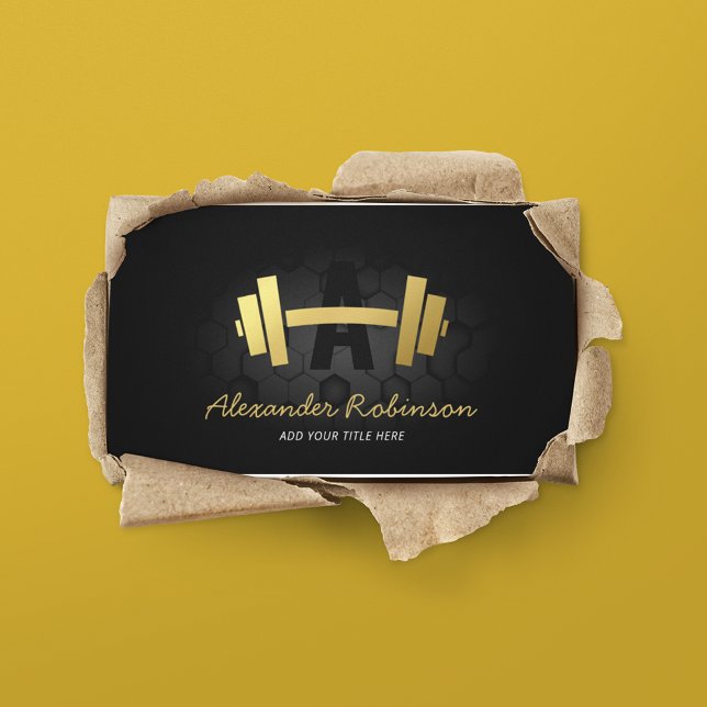 Modern Fitness Bodybuilding Business Card (Creator Uploaded)