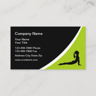 Modern Fitness Business Template Card