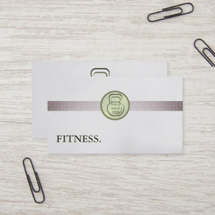 Modern Fitness Personal Trainer Business Card
