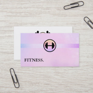 Modern Fitness Personal Trainer Business Card