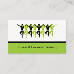 Modern Fitness & Personal Trainer Business Cards