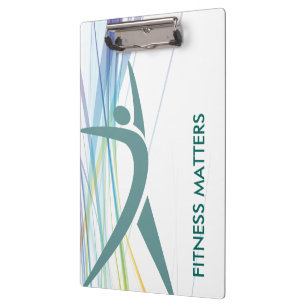 Modern Fitness Personal Trainer Clipboard
