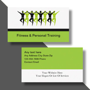 Modern Fitness & Personal Trainer New Business Card