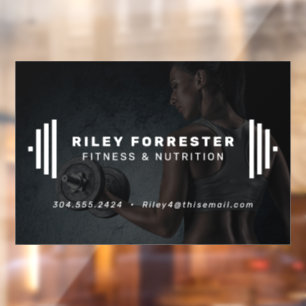 Modern fitness trainer barbell photo business