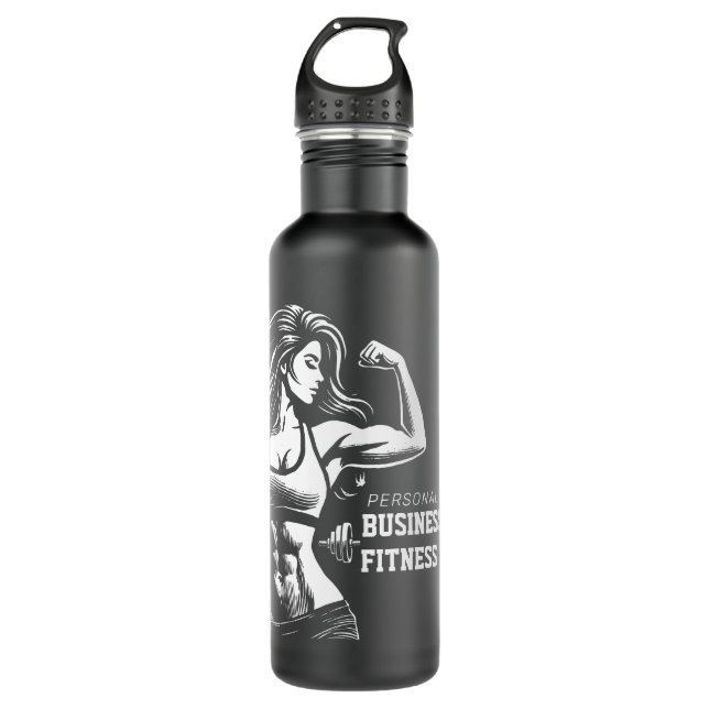 Modern Fitness Trainer Bodybuilding Gym Instructor 710 Ml Water Bottle (Front)