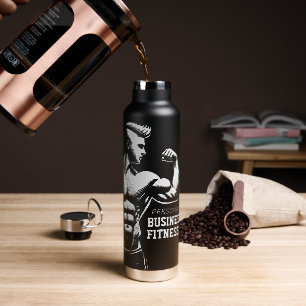 Modern Fitness Trainer Bodybuilding Gym Instructor Water Bottle