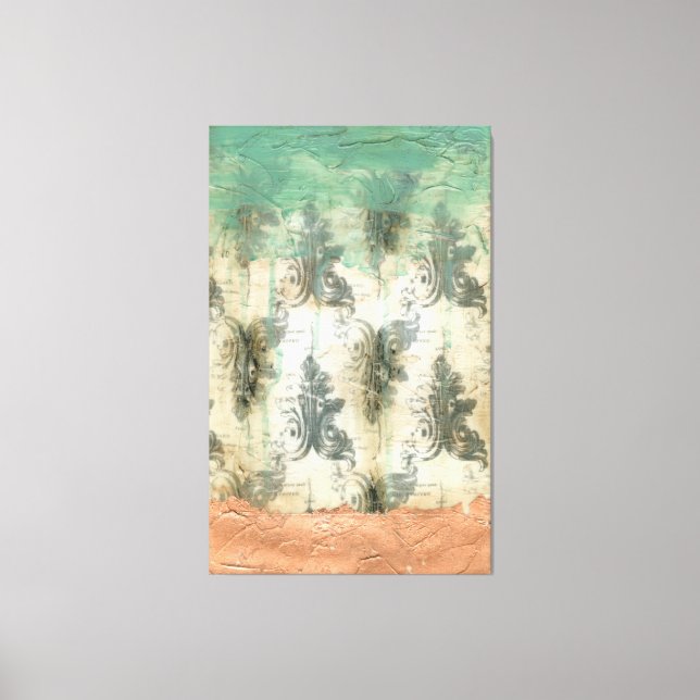 Modern Fleur De Lis Design Canvas Print (Front)