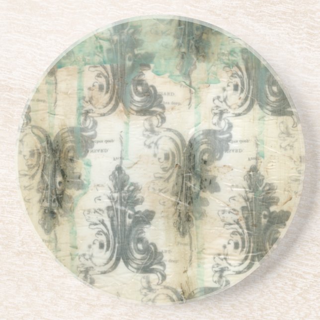 Modern Fleur De Lis Design Coaster (Front)