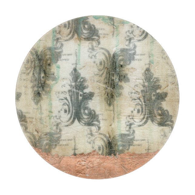 Modern Fleur De Lis Design Cutting Board (Front)