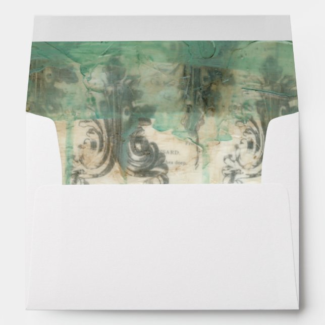 Modern Fleur De Lis Design Envelopes (Back (Bottom))