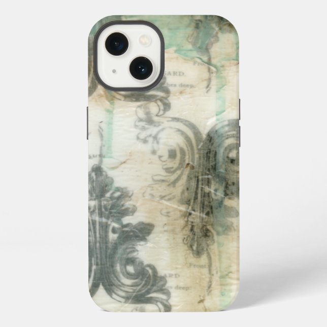 Modern Fleur De Lis Design iPhone Case (Back)