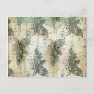 Modern Fleur De Lis Design Postcard