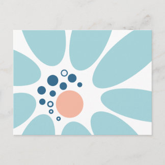 Modern Floral 2 Abstract Design Postcard