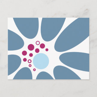 Modern Floral 2 Abstract Design Postcard