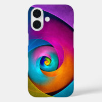 Modern Floral Abstract Art Pink Blue Pattern #17