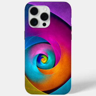 Modern Floral Abstract Art Pink Blue Pattern #17 iPhone 15 Pro Max Case