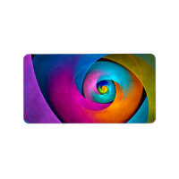 Modern Floral Abstract Art Pink Blue Pattern #17