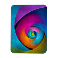 Modern Floral Abstract Art Pink Blue Pattern #17