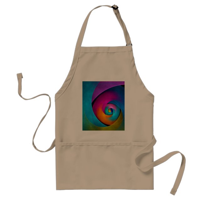 Modern Floral Abstract Art Pink Blue Pattern #17 Standard Apron (Front)