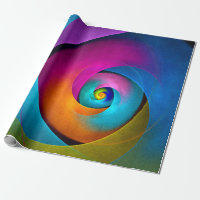 Modern Floral Abstract Art Pink Blue Pattern #17
