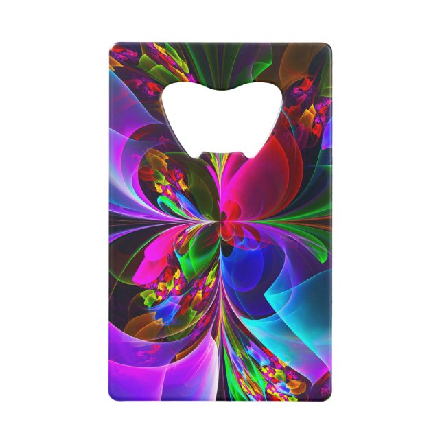 Modern Floral Abstract Art Red Blue Pattern #12 (Front)