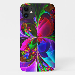 Modern Floral Abstract Art Red Blue Pattern #12 Case-Mate iPhone Case
