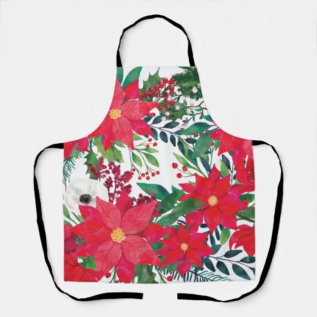 Modern Floral Art Apron (Front)
