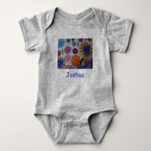 Modern Floral Baby Bodysuit