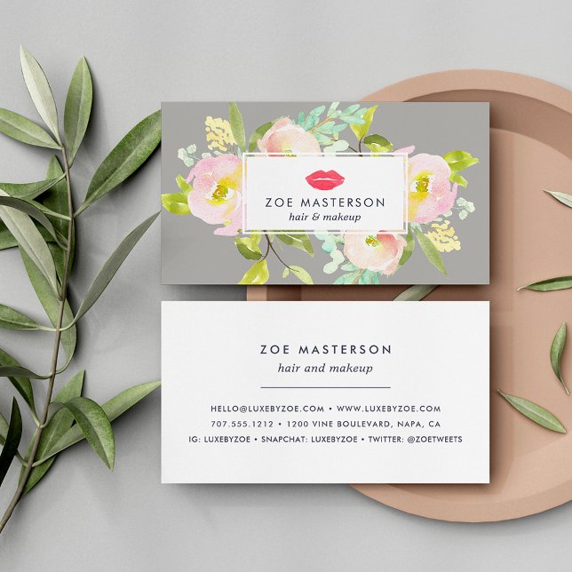 Modern Floral Beauty Business Card (Creator Uploaded)
