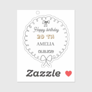 Modern Floral Birthday Elegant Flower Design
