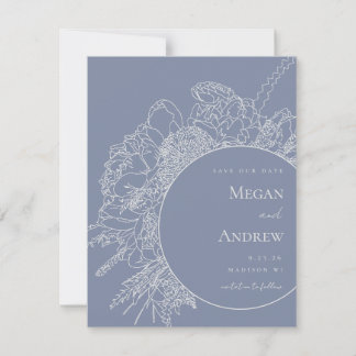 Modern Floral Boquet Save the Date