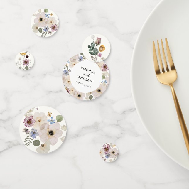 Modern Floral Botanical Confetti (Group)