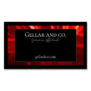 Modern Floral Business Card Magnet