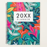 Modern floral cover Weekly and Monthly Planner<br><div class="desc">Modern and elegant weekly and monthly planner,  with a colourful floral cover.</div>