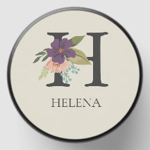 Modern Floral Customisable Monogrammed