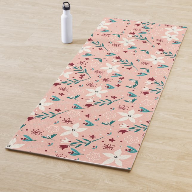  Modern Floral  Cute  Yoga Mat (In Situ)
